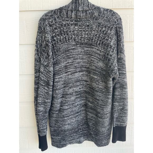 Simply Vera open front cardigan gray and black LG - Picture 2 of 10